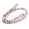 Natural Grey Agate Bead Strands G-R193-12-6mm-2
