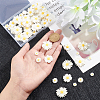 100Pcs 4 Styles Flatback Hair & Costume Accessories Ornaments Resin Flower Daisy Cabochons CRES-NB0001-37B-3