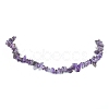 Natural Amethyst Chips Beaded Necklace NJEW-FZ00004-09-2