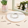 10Pcs Rack Plating Brass Clear Cubic Zirconia Watch Band Clasps KK-SC0003-11P-5