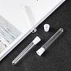 Clear Tube Plastic Bead Containers with Lid X-C065Y-4