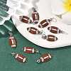 SHEGRACE Brass Micro Pave Clear Cubic Zirconia Pendants XGRQ29962-395P-4