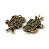 Tibetan Style Alloy Pendants TIBEP-L019-01AB-3