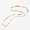 Eco-Friendly Rack Plating Brass Chain Necklaces LS-MAK-G002-05G-A-FF-2