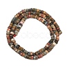 Natural Polychrome Jasper/Picasso Stone/Picasso Jasper Beads Strands G-G345-C24-2x4mm-3