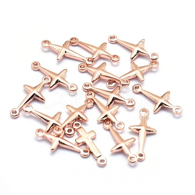 Brass Links Connectors KK-J279-46RG-NR-1