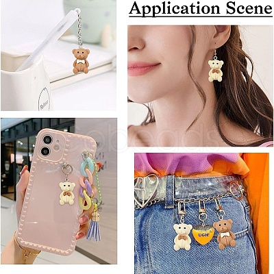 10Pcs Opaque Resin Pendants RESI-YW0004-12A-1