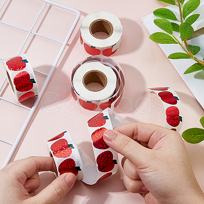 4Rolls Coated Paper Self-adhesive Stickers Roll STIC-FH0001-27A-1