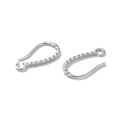 Long-Lasting Plated Brass Ear Wire KK-K381-07P-1