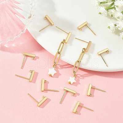 SHEGRACE Brass Stud Earring Findings XGRQ64395-854G-1