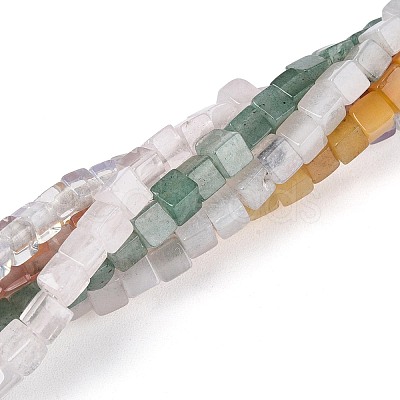 Natural & Synthetic Mixed Gemstone Beads Strands G-T143-34M-1