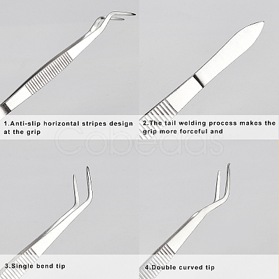 Stainless Steel Tweezers TOOL-OC0001-19P-1