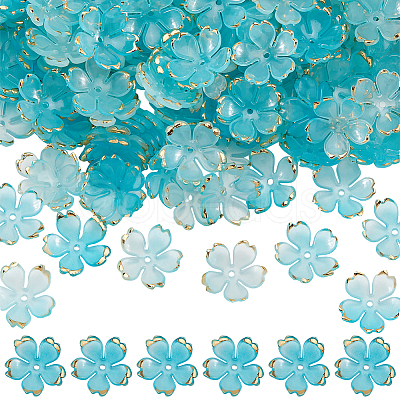 200Pcs Acrylic Bead Caps OACR-SC0001-83D-1