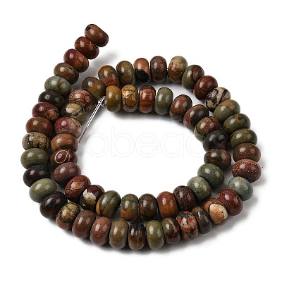 Natural Picasso Stone/Polychrome Jasper Beads Strands G-A280-A27-03-1