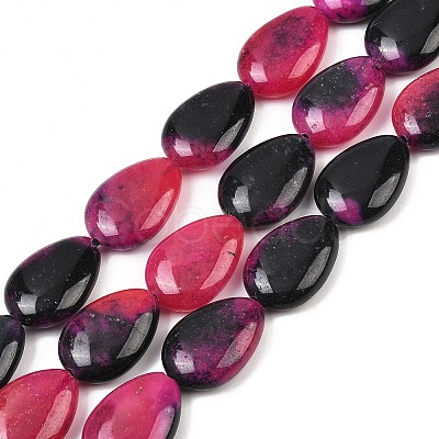 Two Tone Natural White Jade Beads Strands G-Z105-B01-01G-1