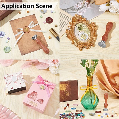 DIY Scrapbook Wax Seal Stamp Sets AJEW-WH0432-010-1