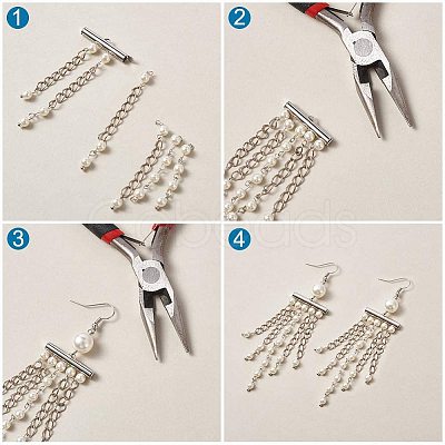 Iron Slide On End Clasp Tubes LS-X-IFIN-R212-2.0cm-P-1