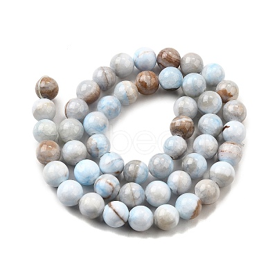 Natural Dyed Marble Beads Strands G-D315-A01-01-12mm-1