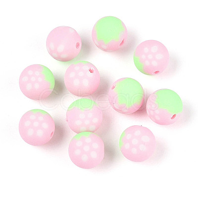 Fruits Theme Handmade Polymer Clay Beads CLAY-T022-04B-1