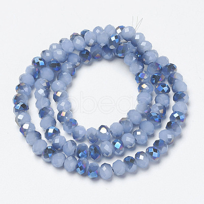 Electroplate Glass Beads Strands EGLA-A034-J4mm-I06-1