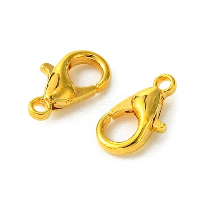 Zinc Alloy Lobster Claw Clasps FIND-FS0002-40G-1