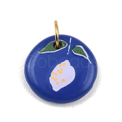 Printed 304 Stainless Steel Pendants STAS-B125-03G-G-1