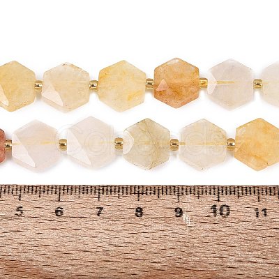 Natural Golden Silk Jade Beads Strands G-N368-01A-16-1