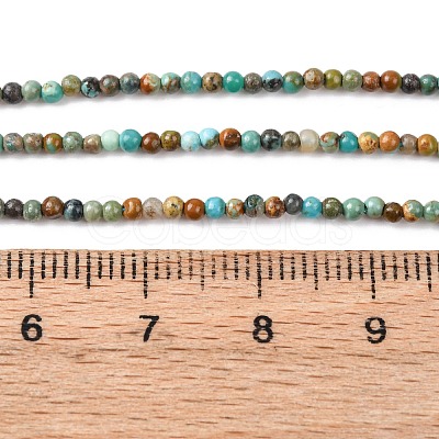 Natural Turquoise Beads Strands X-G-K366-G01-2mm-1