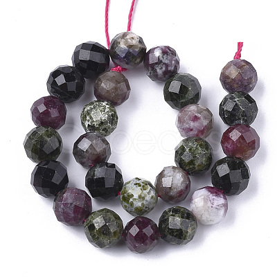 Natural Multicolor Tourmaline Beads Strands G-S345-4mm-001-1