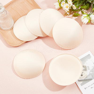 9 Pairs Polyester Round Bra Pads Inserts FIND-BC0019-24A-1