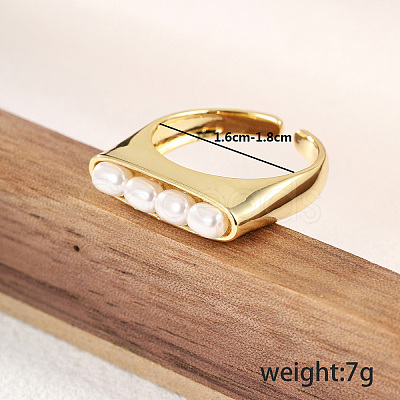 Rectangle Brass Cuff Rings for Wome HC9079-1