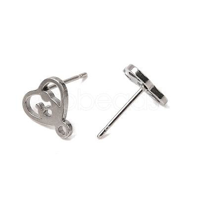 304 Stainless Steel Stud Earring Findings SA-CBAAD0D-02P-1