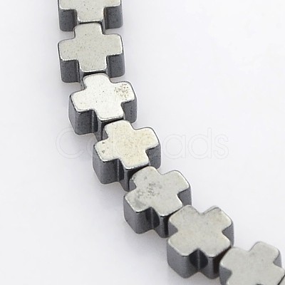 Electroplate Non-magnetic Synthetic Hematite Beads Strands G-J211-01-1
