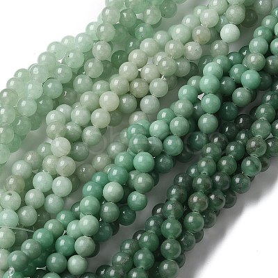 Natural Green Aventurine Beads Strands LS-G-F591-16-1