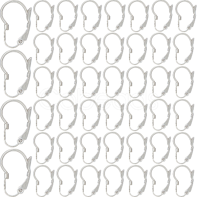 304 Stainless Steel Leverback Earring Findings STAS-SP0001-03B-1