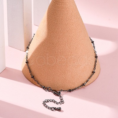 Brass Satellite Chains Bracelets for Women BJEW-G735-19B-1