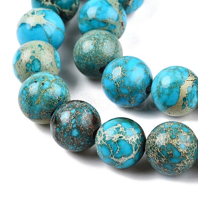 Natural Imperial Jasper Beads Strands G-N342-63C-1