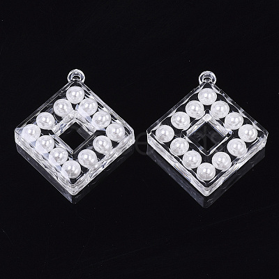 Transparent Acrylic Pendants TACR-R146-009-1