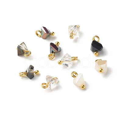 Electroplate Glass Charms PALLOY-JF00821-02-1