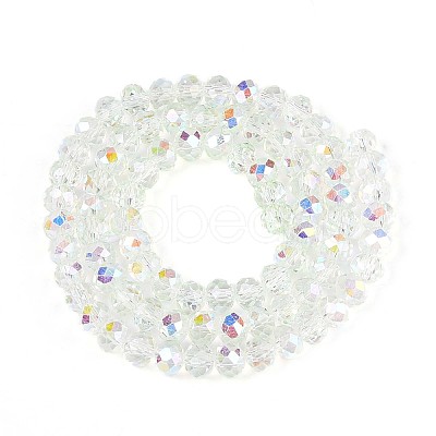 Transparent Glass Beads Strands EGLA-N016-6mm-06-1