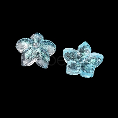 Dyed & Heated Glass Bead Caps X-GLAA-Z019-02C-1