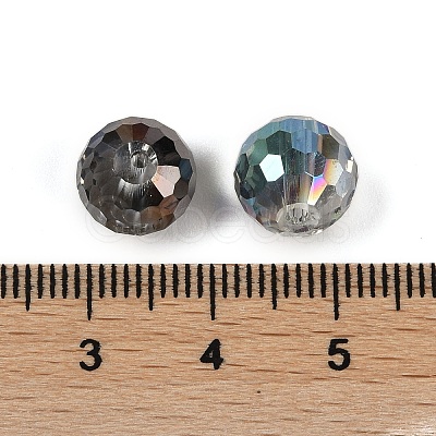 Transparent Electroplate Glass Beads EGLA-N002-31-G-1