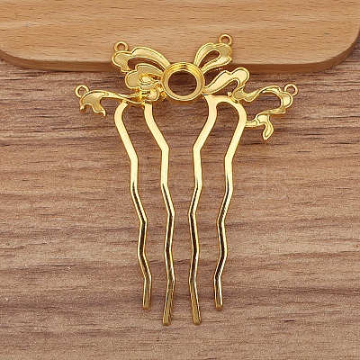 Alloy Hair Comb Findings PW-WGEAC7C-05-1