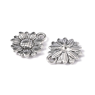 Sunflower Tibetan Style Alloy Pendants TIBEP-R344-35AS-LF-1
