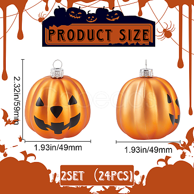 12Pcs Plastic Pendant Decorations for Halloween Themed Decorations KY-WH20007-01-1
