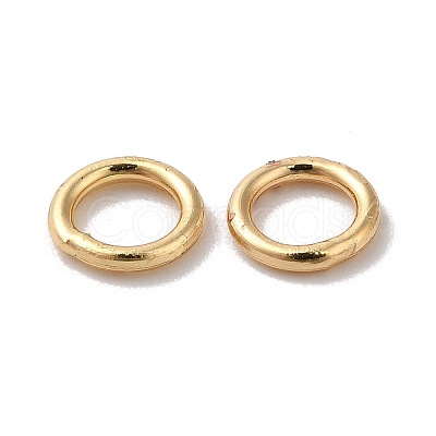 Brass Soldered Closed Jump Rings X-KK-G465-26G-1