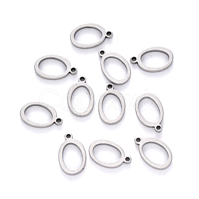 Tarnish Resistant 201 Stainless Steel Charms STAS-R105-O-1