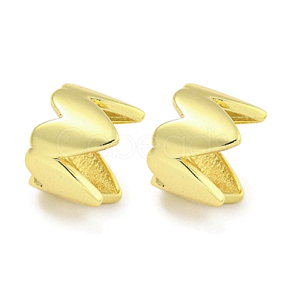Brass Cuff Earrings EJEW-C104-073G-1