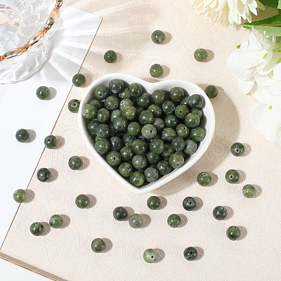 120pcs Natural Chinese Jade/Southern Jade Beads G-PA0001-08B-1