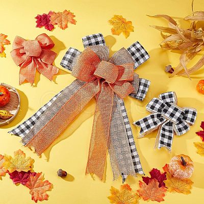 5Pcs 3 Style Ployester Bowknot Display Decoration DIY-CA0004-36-1
